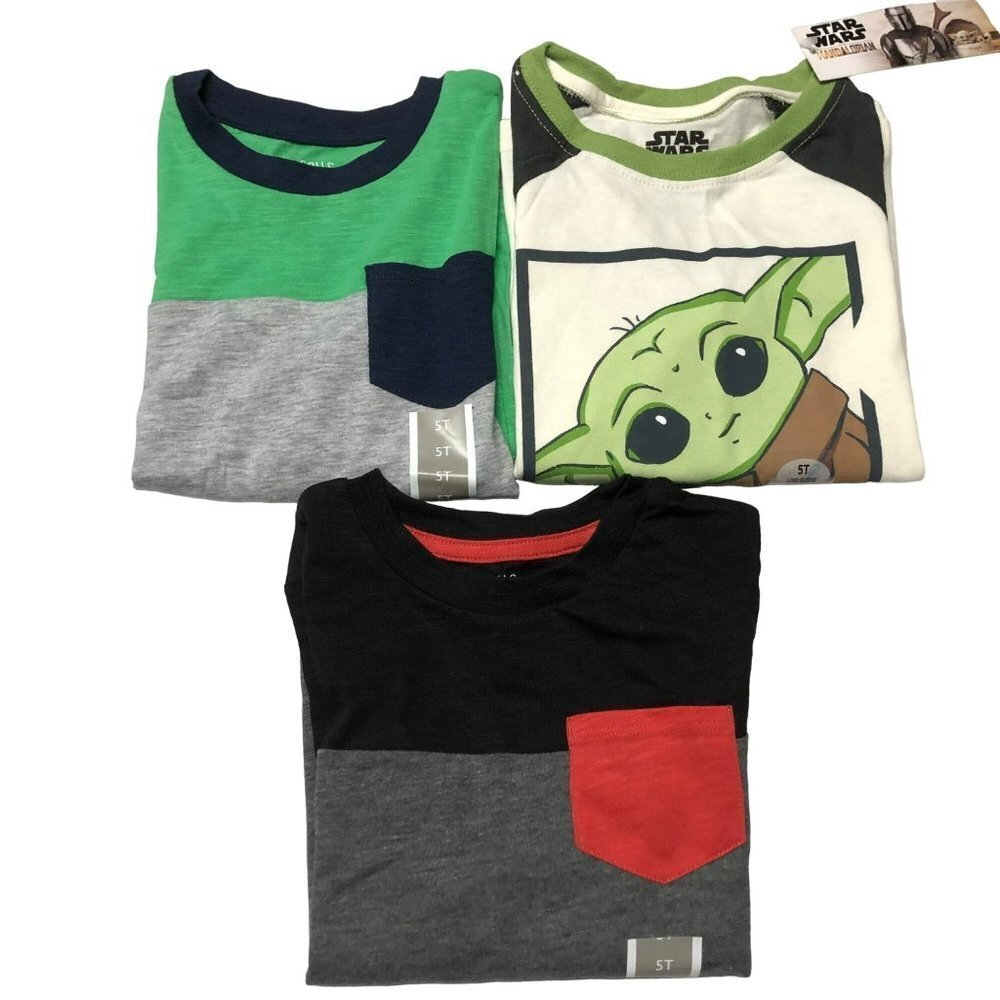 Falls creek kids & starwars THREE long sleeves shirts size 5T new with tag - Picture 6 of 6